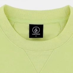 Volcom Unisex U-Neck Long Sleeves Cotton Logo Sweatshirts For Men Black X L -Volcom Sales Shop org 7646