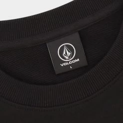 Volcom Crew Neck Unisex Street Style Long Sleeves Cotton Logo For Men Olive X Xl -Volcom Sales Shop org 7718