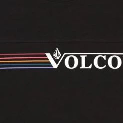 Volcom Crew Neck Unisex Street Style Long Sleeves Cotton Logo For Men Olive X Xl -Volcom Sales Shop org 7719