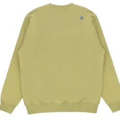Volcom Crew Neck Unisex Street Style Long Sleeves Cotton Logo For Men Olive X Xl -Volcom Sales Shop org 7722