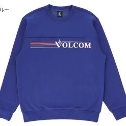 Volcom Crew Neck Unisex Street Style Long Sleeves Cotton Logo For Men Olive X Xl -Volcom Sales Shop org 7724