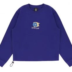 Volcom 2022 SS U-Neck Long Sleeves Cotton Long Sleeve T-shirt Logo T-Shirts For Women Orange X S -Volcom Sales Shop org 7737