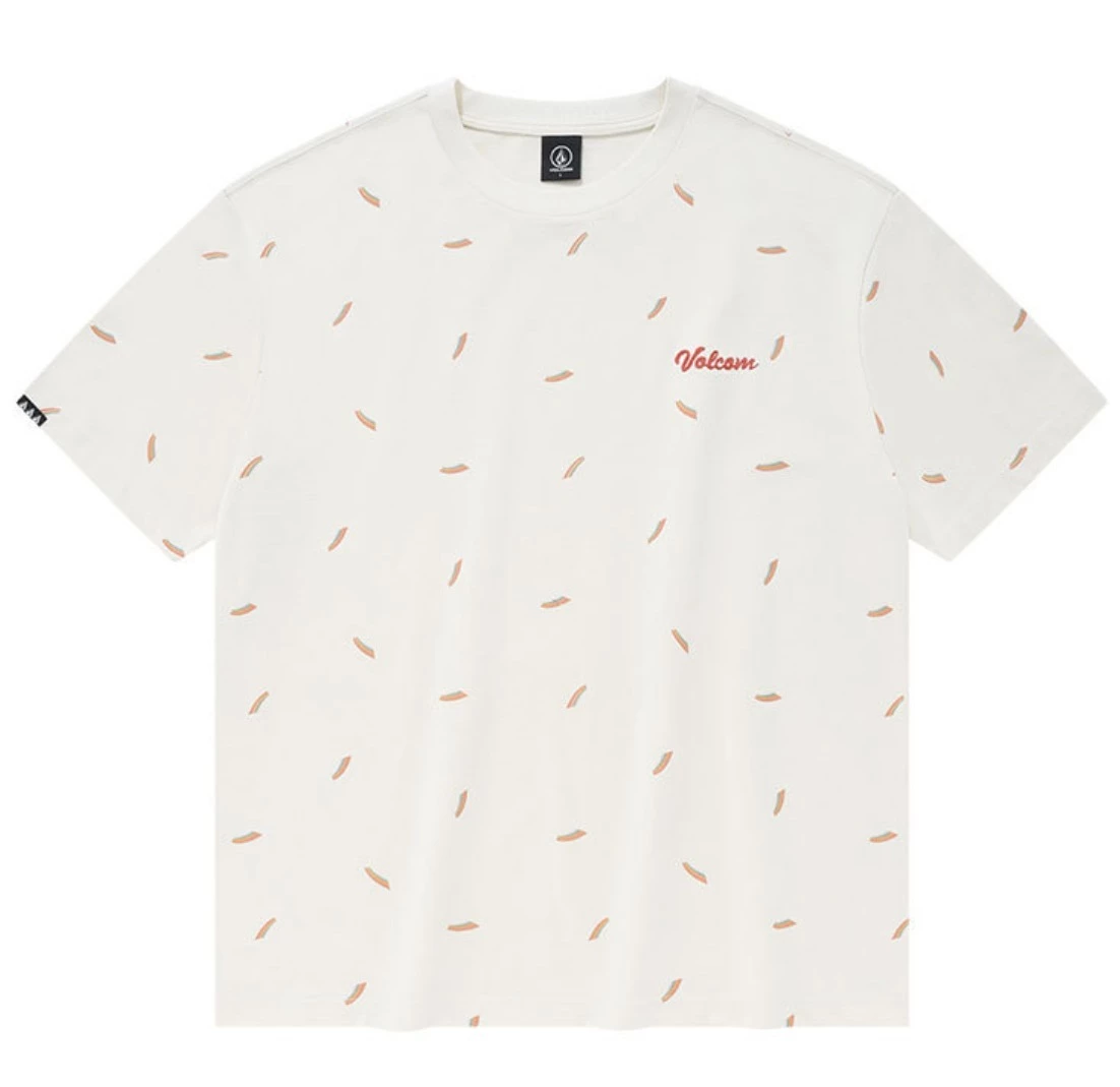 Volcom Unisex Street Style Short Sleeves Logo T-Shirts For Women Cream X Xl 9 Volcom Unisex Street Style Short Sleeves Logo T-Shirts For Women Cream X Xl - Image 7