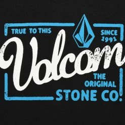 Volcom Logo Unisex Short Sleeves Street Style T-Shirts For Men Black X S -Volcom Sales Shop org 7827