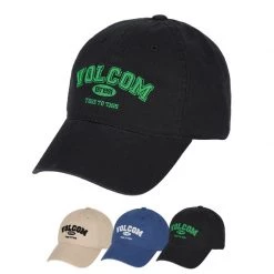 Volcom Unisex Street Style Caps For Men Black X One Size -Volcom Sales Shop org 7848