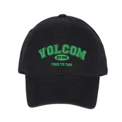 Volcom Unisex Street Style Caps For Men Black X One Size -Volcom Sales Shop org 7849