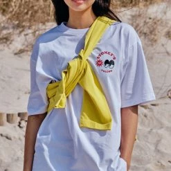 Volcom Unisex Street Style Cotton Short Sleeves Logo T-Shirts For Women White X M -Volcom Sales Shop org 7882