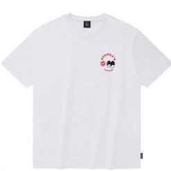 Volcom Unisex Street Style Cotton Short Sleeves Logo T-Shirts For Women White X M -Volcom Sales Shop org 7886