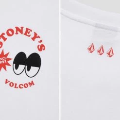 Volcom Unisex Street Style Cotton Short Sleeves Logo T-Shirts For Men Lime X Xl -Volcom Sales Shop org 7897