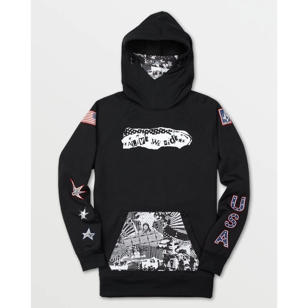 Volcom 2022-23FW Pullovers Street Style Long Sleeves Logos On The Sleeves For Men Black X S (*inventory Check Required) 5 Volcom 2022-23FW Pullovers Street Style Long Sleeves Logos On The Sleeves For Men Black X S (*inventory Check Required) - Image 3