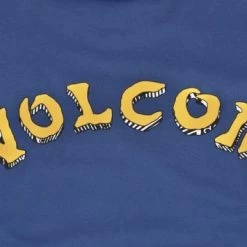 Volcom Unisex Street Style U-Neck Cotton Short Sleeves Logo For Men Blue X M -Volcom Sales Shop org 7948