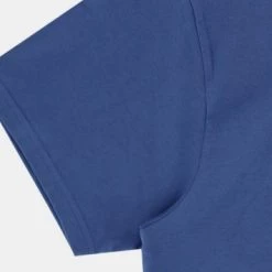 Volcom Unisex Street Style U-Neck Cotton Short Sleeves Logo For Men Blue X M -Volcom Sales Shop org 7949