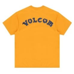 Volcom Unisex Street Style U-Neck Cotton Short Sleeves Logo For Men Blue X M -Volcom Sales Shop org 7951