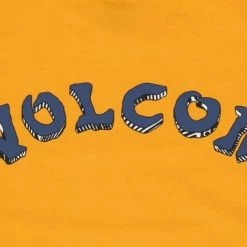 Volcom Unisex Street Style U-Neck Cotton Short Sleeves Logo For Men Blue X M -Volcom Sales Shop org 7952