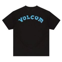 Volcom Unisex Street Style U-Neck Cotton Short Sleeves Logo For Men Blue X M -Volcom Sales Shop org 7954