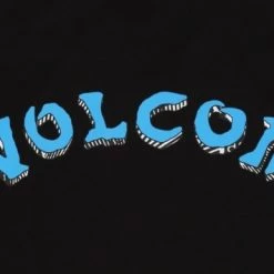 Volcom Unisex Street Style U-Neck Cotton Short Sleeves Logo For Men Blue X M -Volcom Sales Shop org 7955