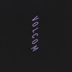 Volcom Short U-Neck Cotton Short Sleeves Logo Cropped For Women Black X S -Volcom Sales Shop org 7963