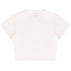 Volcom Short U-Neck Cotton Short Sleeves Logo Cropped For Women Black X S -Volcom Sales Shop org 7966