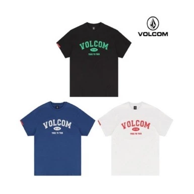 Volcom Unisex Street Style U-Neck Cotton Short Sleeves Logo For Men Black X M 3 Volcom Unisex Street Style U-Neck Cotton Short Sleeves Logo For Men Black X M