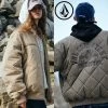 Volcom Unisex Street Style Logo Jackets For Men Beige X M 1 Volcom Unisex Street Style Logo Jackets For Men Beige X M -Volcom Sales Shop org 7990