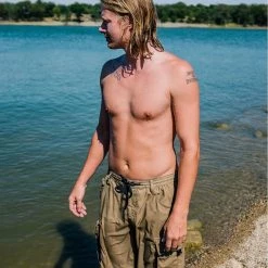 Volcom 2022 SS Plain Logo Shorts For Men Khaki X 30 -Volcom Sales Shop org 8132