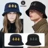 Volcom Unisex Street Style Bucket Hats Wide-brimmed Hats For Men Navy X One Size