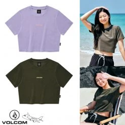 Volcom 2022 SS T-Shirts For Women Khaki X Xs