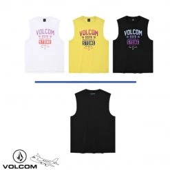 Volcom 2022 SS Logo T-Shirts For Men Yellow X L