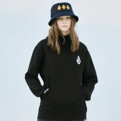 Volcom Unisex Street Style Bucket Hats Wide-brimmed Hats For Men Navy X One Size -Volcom Sales Shop org 816