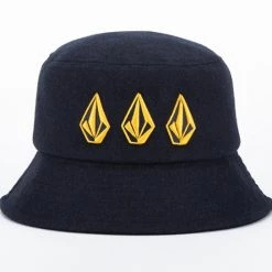 Volcom Unisex Street Style Bucket Hats Wide-brimmed Hats For Men Navy X One Size -Volcom Sales Shop org 818
