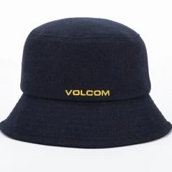Volcom Unisex Street Style Bucket Hats Wide-brimmed Hats For Men Navy X One Size -Volcom Sales Shop org 819