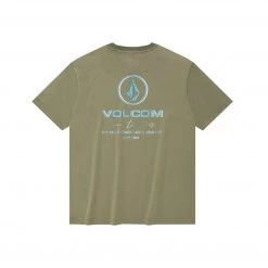 Volcom 2022 SS Unisex Logo T-Shirts For Men L.blue X Xl -Volcom Sales Shop org 8194