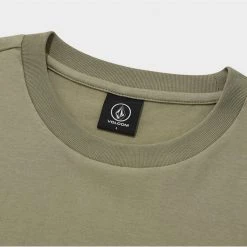 Volcom 2022 SS Unisex Logo T-Shirts For Men L.blue X Xl -Volcom Sales Shop org 8195