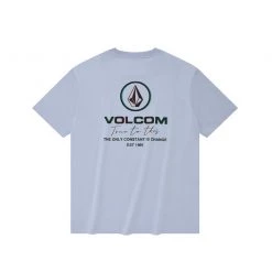 Volcom 2022 SS Unisex Logo T-Shirts For Men L.blue X Xl -Volcom Sales Shop org 8197