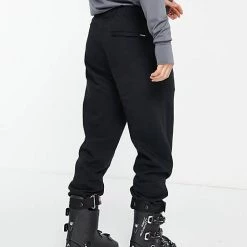 Volcom Tapered Pants Sweat Street Style Bi-color Cotton Logo For Men Black X L -Volcom Sales Shop org 8289