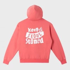 Volcom Unisex Street Style Logo Hoodies For Men Coral X M -Volcom Sales Shop org 8296