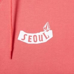 Volcom Unisex Street Style Logo Hoodies For Men Coral X M -Volcom Sales Shop org 8297