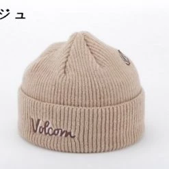 Volcom Unisex Street Style Knit Hats For Men Beige X One Size -Volcom Sales Shop org 8309
