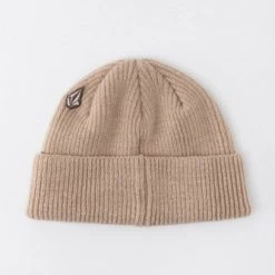 Volcom Unisex Street Style Knit Hats For Men Beige X One Size -Volcom Sales Shop org 8314