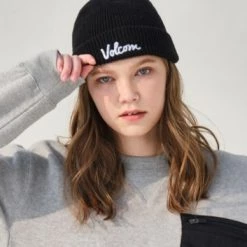Volcom Unisex Street Style Knit Hats For Men Beige X One Size -Volcom Sales Shop org 8315