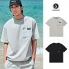 Volcom Unisex Street Style Logo T-Shirts For Men Black X S -Volcom Sales Shop org 8323