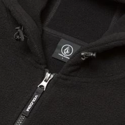 Volcom Unisex Long Sleeves Cotton Oversized Logo Hoodies For Men Black X M -Volcom Sales Shop org 8348