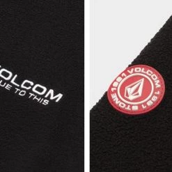Volcom Unisex Long Sleeves Cotton Oversized Logo Hoodies For Men Black X M -Volcom Sales Shop org 8349