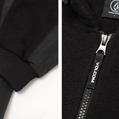 Volcom Unisex Long Sleeves Cotton Oversized Logo Hoodies For Men Black X M -Volcom Sales Shop org 8350