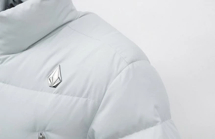 Volcom Unisex Street Style Logo Down Jackets For Men Black X S 8 Volcom Unisex Street Style Logo Down Jackets For Men Black X S - Image 6