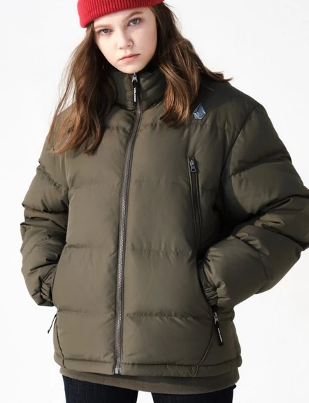 Volcom Unisex Street Style Logo Down Jackets For Men Black X S 18 Volcom Unisex Street Style Logo Down Jackets For Men Black X S - Image 16