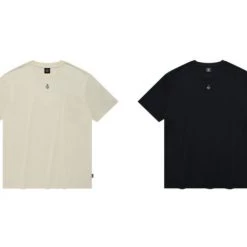 Volcom 2022 SS Unisex Logo T-Shirts For Men Cream X L -Volcom Sales Shop org 8402