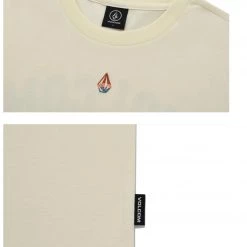 Volcom 2022 SS Unisex Logo T-Shirts For Men Cream X L -Volcom Sales Shop org 8405