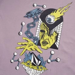 Volcom 2022 SS T-Shirts For Men Purple X L -Volcom Sales Shop org 8487