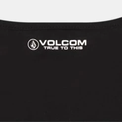 Volcom Sleeveless U-Neck Cotton Logo Tanks & Camisoles For Women White X One Size -Volcom Sales Shop org 8527